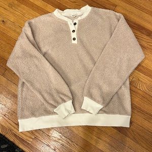 Womens DONNI shearling Henley